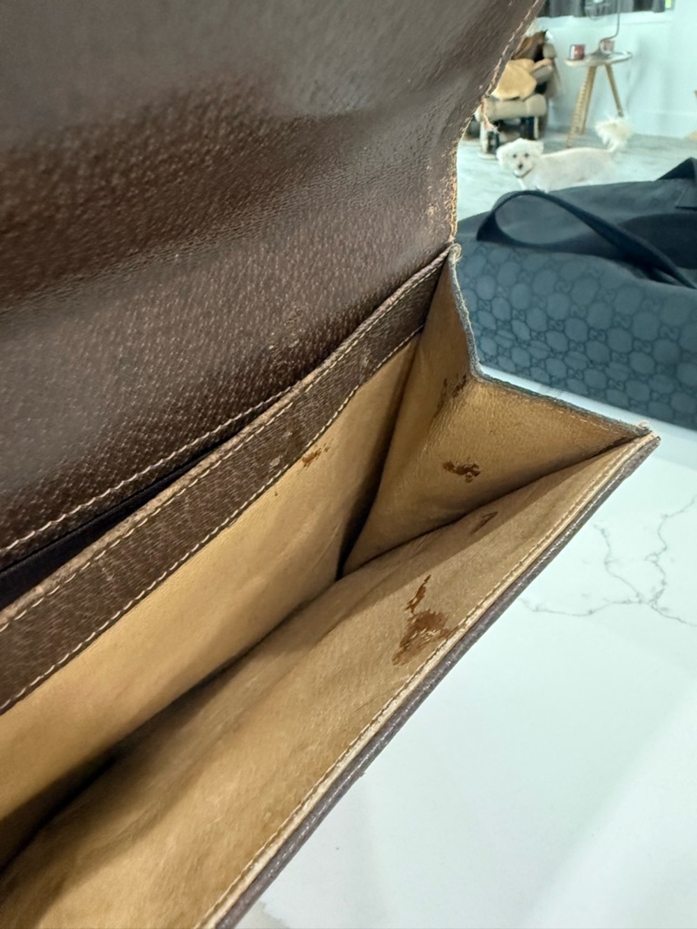 THIS ITEM HAS HAS BEEN SOLD! PROJECT ITEM: Gucci Vintage Document Case 1970s: - Picture 12 of 13